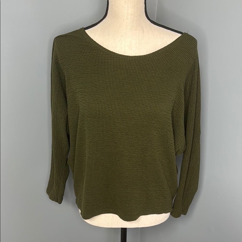 Kim & Cami Women’s Green Knit Sweater Sz M
